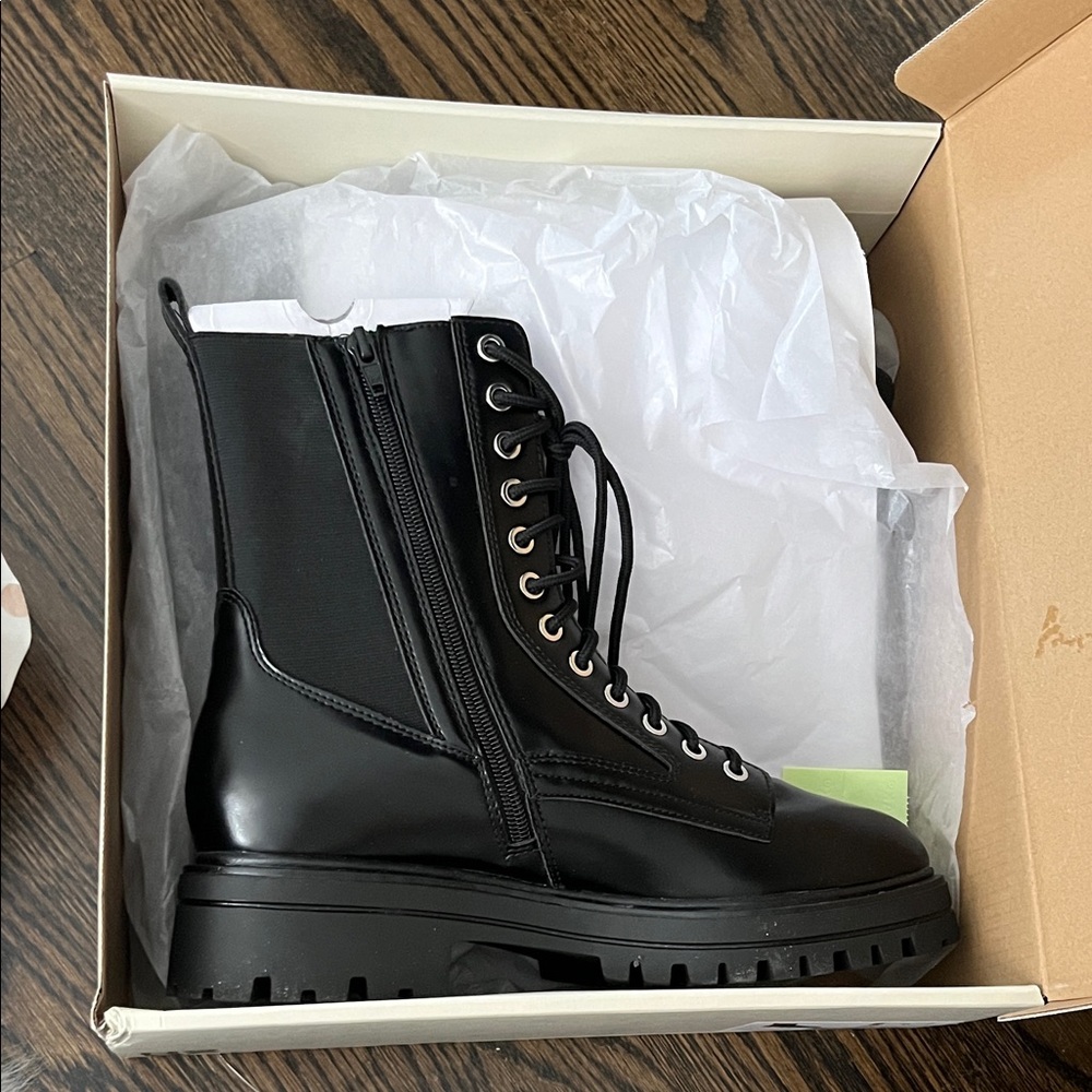 No Boundaries Black Combat Boots